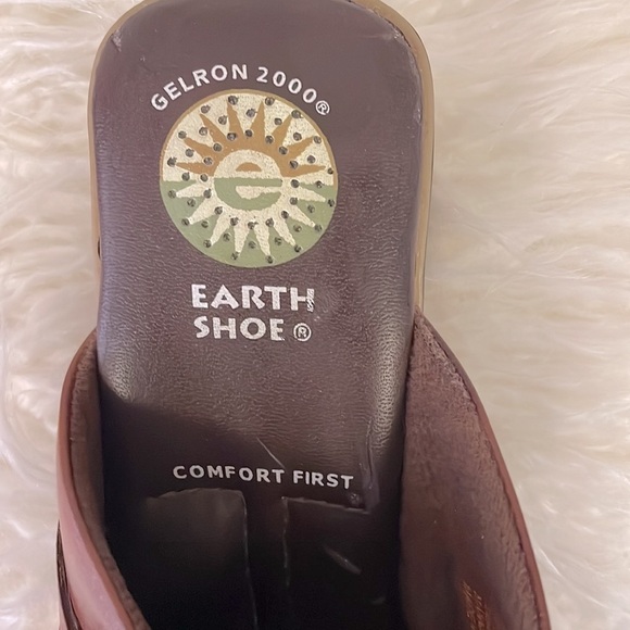 Earth Shoe leather Gelron Mules Sz 7 - Picture 3 of 5